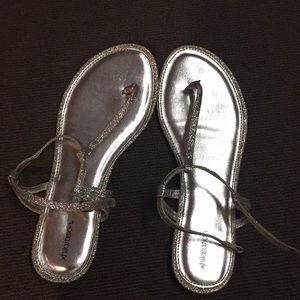 Silver sandals